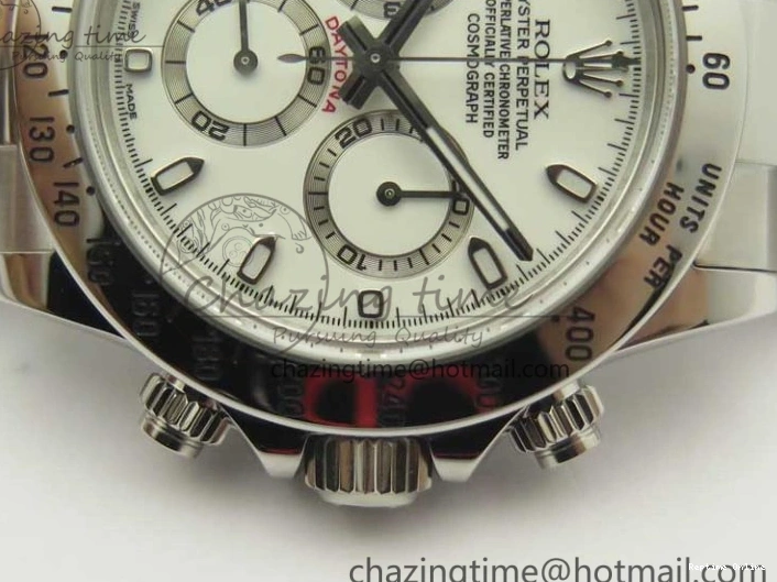 0412 Daytona 116520 ARF 1:1 Best Edition 904L SS Case and Bracelet White Dial A4130 Super Clone V Neat 3419